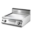 Gratar pe gaz cu placa neteda, de banc, 670x530 mm