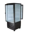 Vitrina frigorifica verticala cu afisaj si 3 rafturi, blat, 86 litri, 0°/+12°c, de culoare neagra