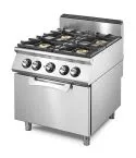 Masina de gatit pe gaz cu 4 arzatoare, cuptor static electric