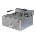 Friteuza electrica pentru patiserie, robinet de golire, de banc, 25 litri