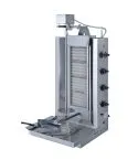 Gratar pe gaz pentru kebab, 4 zone de incalzire, motor superior, 70 kg