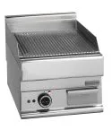 Grill electric cu placa cu caneluri, de banc, 395x520 mm
