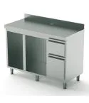 Masa servire cafea, spatiu pentru sistem spalare cesti/masina gheata, 1500 mm