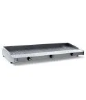 Grill electric striat, de banc, 3 zone de lucru