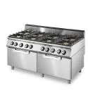 Masina de gatit pe gaz, 8 arzatoare, 2 cuptore statice electrice