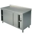 Masa calda tip dulap, cu rebord, 1600x700 mm
