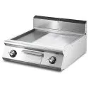 Grill electric cu placa 2/3 neteda si 1/3 striata, de banc, 695x610 mm
