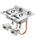 Friteuza electrica drop-in, dubla, 10+10 litri