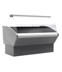 Vitrina refrigerata expunere,  geam curbat