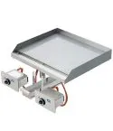 Gratar cu placa neteda, drop-in, 685x585 mm