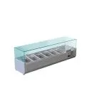 Vitrina refrigerata pentru ingrediente; Capacitatea: 6x GN 1/4; Dimensiuni: 1400x335x435 mm; Gr: 50 kg; 