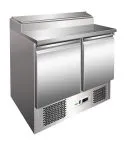 Masa preparare salate cu 2 usi; Capacitatea: 254 lt; Dim: 900x700x1010 mm; Gr: 80 kg;