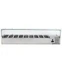 VITRINA REFRIGERATA PENTRU INGREDIENTE CAPACITATE 9XGN 1/3 DIM. 2000*395*435 MM 