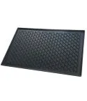 Tava reversibila BBQ/ Grill GN 1/1 din fonta, canelata/neteda