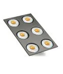 Tava GN 1/1 acoperita antiaderent pentru oua prajite, omlete si crêpe ø 12,5 cm