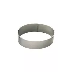 Forma ovala din inox pentru prajituri 21 x 14 x 4,5 cm - de Buyer