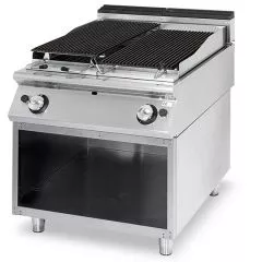 Grill pe gaz cu roca vulcanica