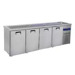 Modul refrigerat de servire, 1 cuva pe dreapta, 4 usi pentru butoaie 50 l