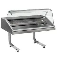 Vitrina rece pentru peste, pe roti, l=1500 mm
