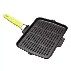 Tigaie grill 21 x 30 cm, maner galben - LAVA