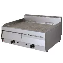 Grill pe gaz cu apa, de banc, 2 zone de lucru