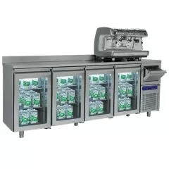 Modul bar refrigerat, 4 usi sticla GN1/1