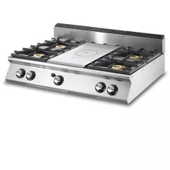 Plita unica pe gaz, 4 arzatoare, de banc