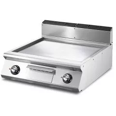 Gratar electric cu placa neteda cromata, de banc, 670x530 mm