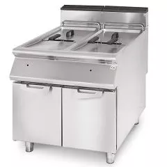 Friteuza pe gaz, dubla, 17+17 litri