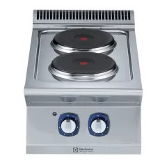 Masina de gatit Electrolux Professional cu 2 plite (2,6 kW fiecare), alimentare electrica, de banc
