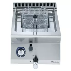 Friteuza alimentare gaz, Electrolux Professional 7 litri, cu o cuva in forma de „V” (arzatoare externe) si 1 cos