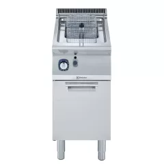 Friteuza autonoma alimentare gaz Electrolux Professional, 7 litri, cu o cuva in forma de „V” (arzatoare externe) si 1 cos