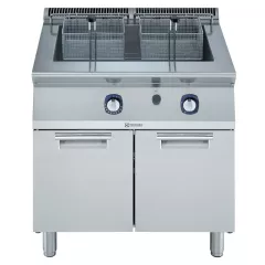 Friteuza tub Electrolux Professional autonoma alimentare gaz, 34 litri, cu o cuva si 2 cosuri