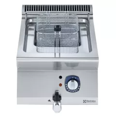 Friteuza electrica Electrolux Professional , 7 litri, cu o cuva in forma de „V” (elementi de incalzire externi) si 1 cos
