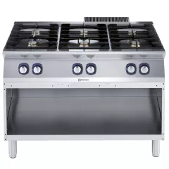 Masina de gatit Electrolux Professional, 6 arzatoare, suport deschis