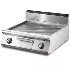 Gratar electric cu placa striata, de banc, 670x530 mm