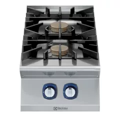 Masina de gatit cu 2 arzatoare (10kW fiecare) Electrolux Professional, alimentare gaz, de banc