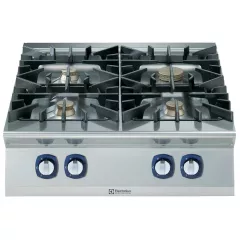 Masina de gatit cu 4 arzatoare (1x10 kW, 3x6 kW) Electrolux Professional, alimentare gaz, de banc