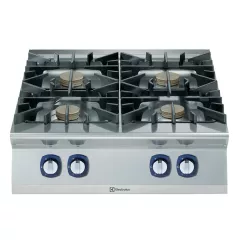 Masina de gatit cu 4 arzatoare (10 kW fiecare) Electrolux Professional, alimentare gaz, de banc