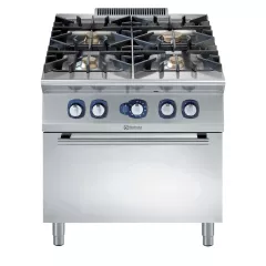 Masina de gatit cu 4 arzatoare (1x10 kW, 3x6 kW) Electrolux Professional, alimentare gaz, si cuptor alimentare pe gaz (8,5 kW)