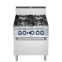 Masina de gatit cu 4 arzatoare (10 kW fiecare) Electrolux Professional, alimentare gaz, si cuptor alimentare pe gaz cu convectie (10,5 kW)