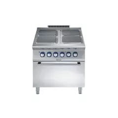 Masina de gatit cu 4 plite patrate (4 kW fiecare) Electrolux Professional, alimentare electrica si cuptor cu alimentare electrica (6 kW)
