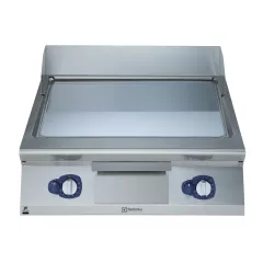Gratar de banc Electrolux Professional, cu placa neteda inclinata cromata, alimentare gaz, modul complet, control prin termostat