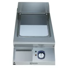 Gratar de banc Electrolux Professional cu placa neteda din crom, alimentare electrica, jumatate de modul, control prin termostat 391072