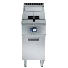 Friteuza alimentare gaz Electrolux Professional, 15 litri, cu o cuva in forma de „V” (arzatoare externe) si 1 cos