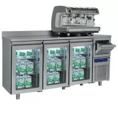Modul bar refrigerat, 3 usi sticla GN1/1