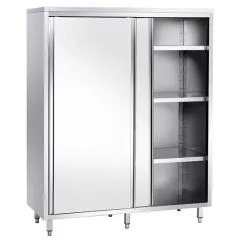 Dulap depozitare vertical cu usi glisante, 3 polite, 1mx70cm