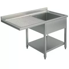 Spalator 1 cuva cu picurator suspendat stanga, 1400x700 mm