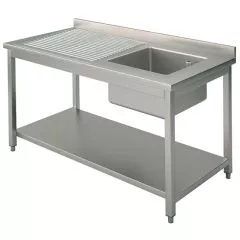 Spalator cu 1 cuva, 1000x600 mm, picurator pe stanga