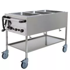 Carucior bain-marie, 3 GN1/1, h=150 mm